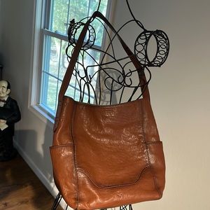 Frye brown leather purse